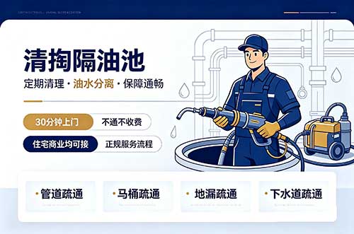 环翠清掏隔油池